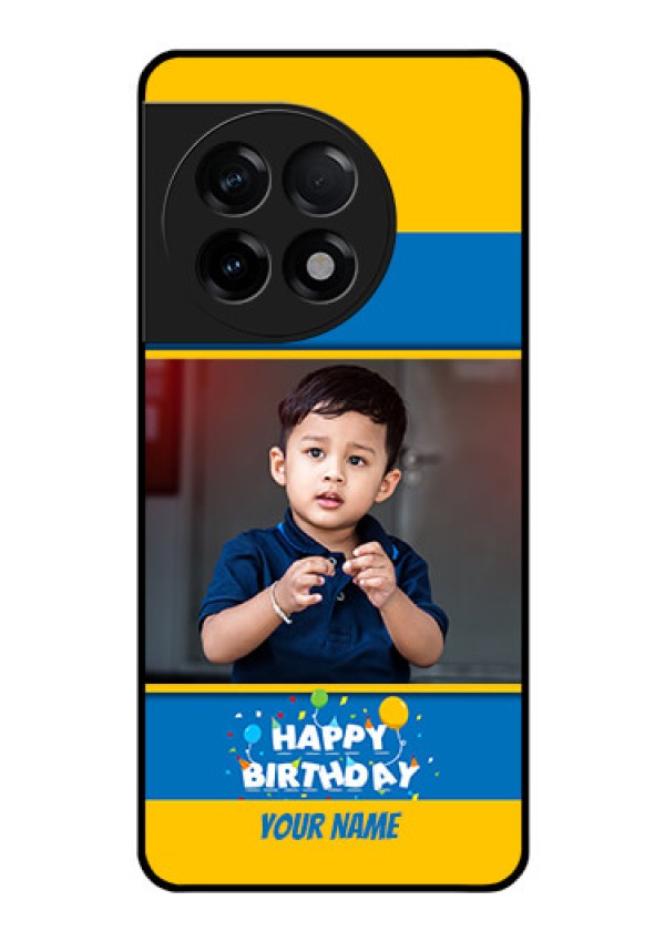 OnePlus 11R 5G Custom Glass Mobile Case - Birthday Wishes Design