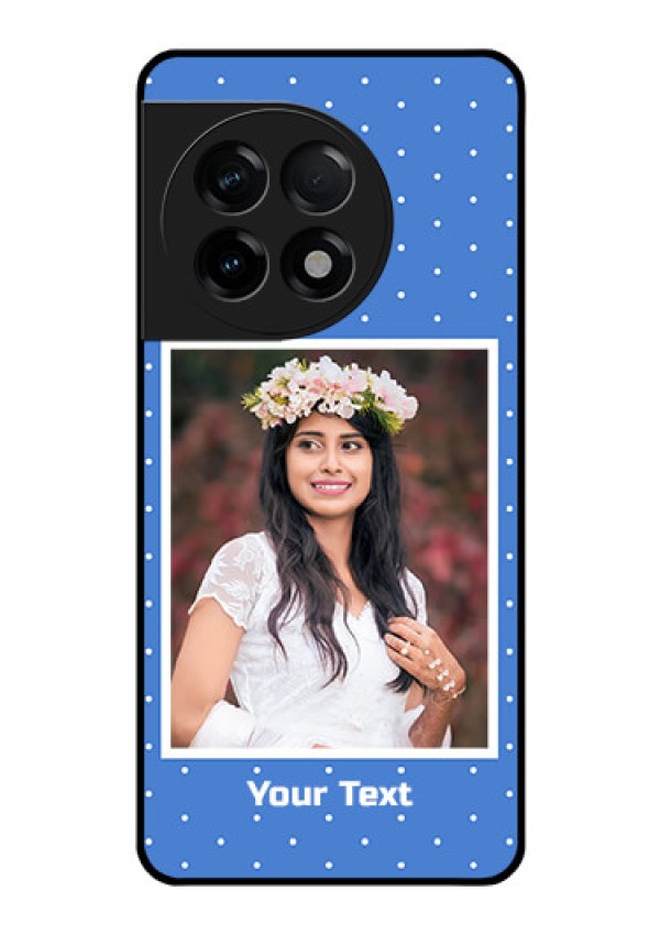 OnePlus 11R 5G Photo Printing on Glass Case - Polka dots design