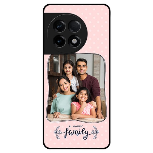 OnePlus 11R 5G Custom Glass Phone Case - Family with Dots Design OnePlus 11R 5G Custom Glass Phone Case - Family with Dots Design