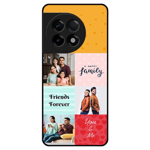 OnePlus 11R 5G Personalized Glass Phone Case - Images with Quotes Design