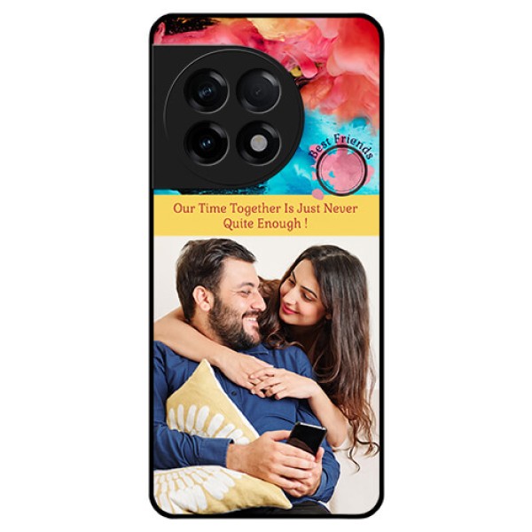 OnePlus 11R 5G Custom Glass Mobile Case - Quote with Acrylic Painting Design OnePlus 11R 5G Custom Glass Mobile Case - Quote with Acrylic Painting Design