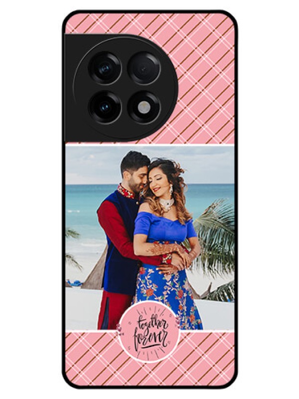 Custom OnePlus 11R 5G Personalized Glass Phone Case - Together Forever Design