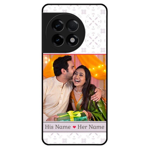 OnePlus 11R 5G Custom Glass Mobile Case - with Photo and Ethnic Design