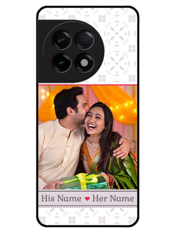 Custom OnePlus 11R 5G Custom Glass Mobile Case - with Photo and Ethnic Design