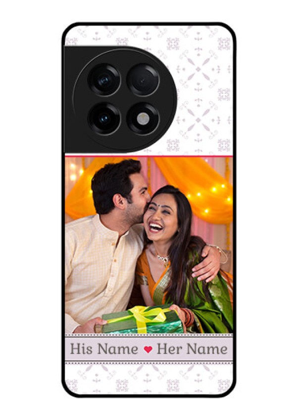 OnePlus 11R 5G Custom Glass Mobile Case - with Photo and Ethnic Design