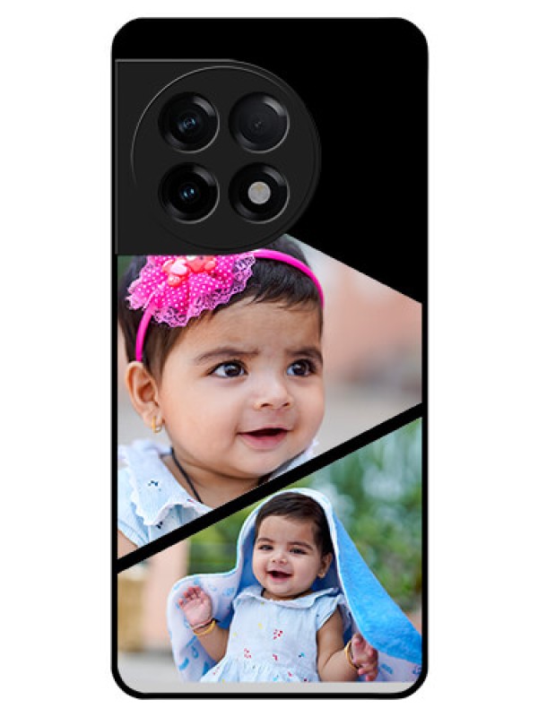 Custom OnePlus 11R 5G Custom Glass Phone Case - Semi Cut Design