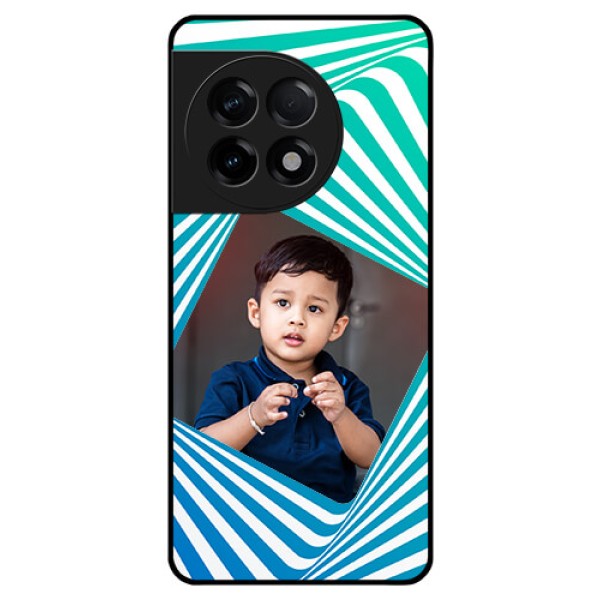 OnePlus 11R 5G Personalized Glass Phone Case - Abstract Spiral Design OnePlus 11R 5G Personalized Glass Phone Case - Abstract Spiral Design