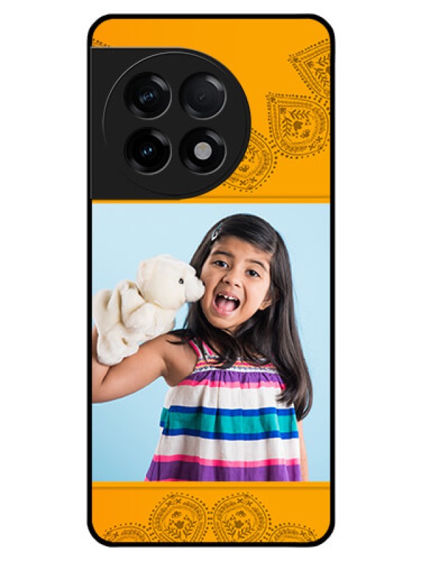 Custom OnePlus 11R 5G Personalized Glass Phone Case - Photo Wedding Design