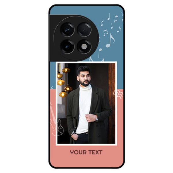 OnePlus 11R 5G Photo Printing on Glass Case - with Color Musical Note Design OnePlus 11R 5G Photo Printing on Glass Case - with Color Musical Note Design
