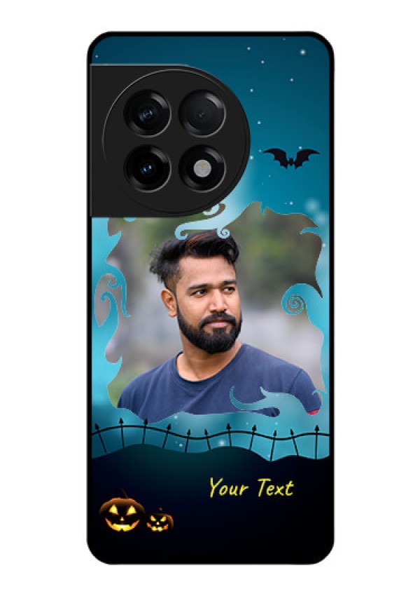 OnePlus 11R 5G Custom Glass Phone Case - Halloween frame design