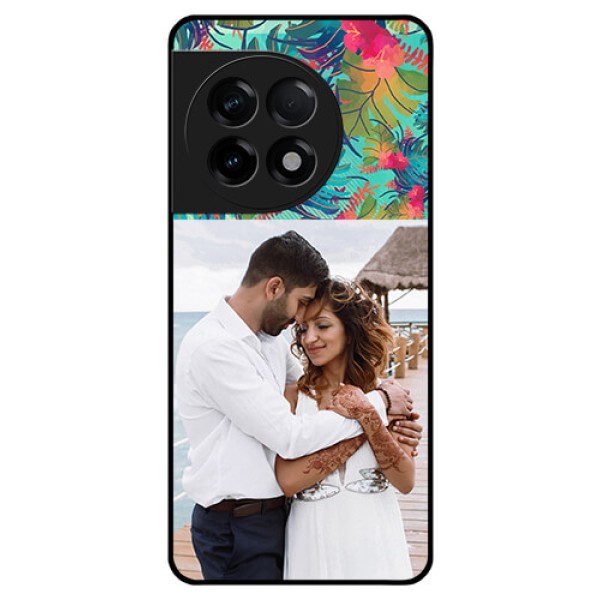 OnePlus 11R 5G Photo Printing on Glass Case - Watercolor Floral Design OnePlus 11R 5G Photo Printing on Glass Case - Watercolor Floral Design