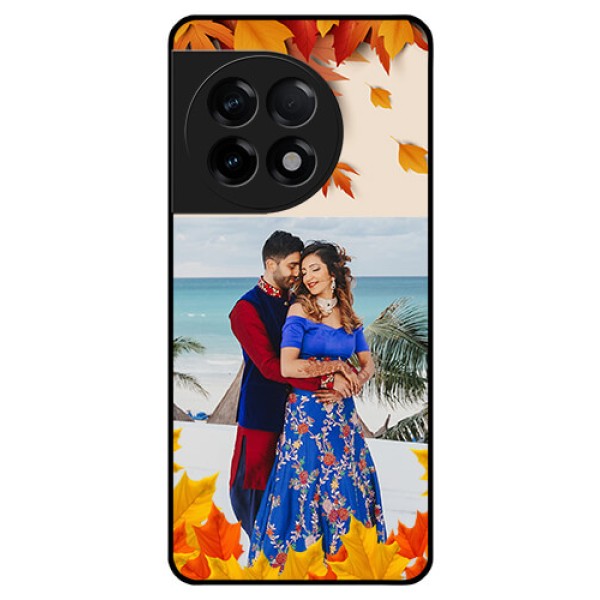 OnePlus 11R 5G Photo Printing on Glass Case - Autumn Maple Leaves Design OnePlus 11R 5G Photo Printing on Glass Case - Autumn Maple Leaves Design