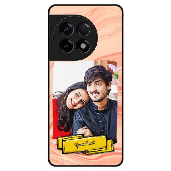OnePlus 11R 5G Personalized Glass Phone Case - Marble Texture Design OnePlus 11R 5G Personalized Glass Phone Case - Marble Texture Design