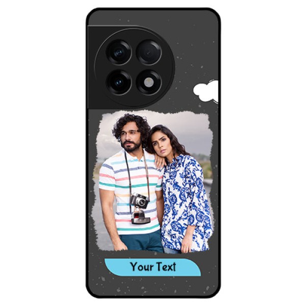 OnePlus 11R 5G Custom Glass Phone Case - Splashes with love doodles Design OnePlus 11R 5G Custom Glass Phone Case - Splashes with love doodles Design