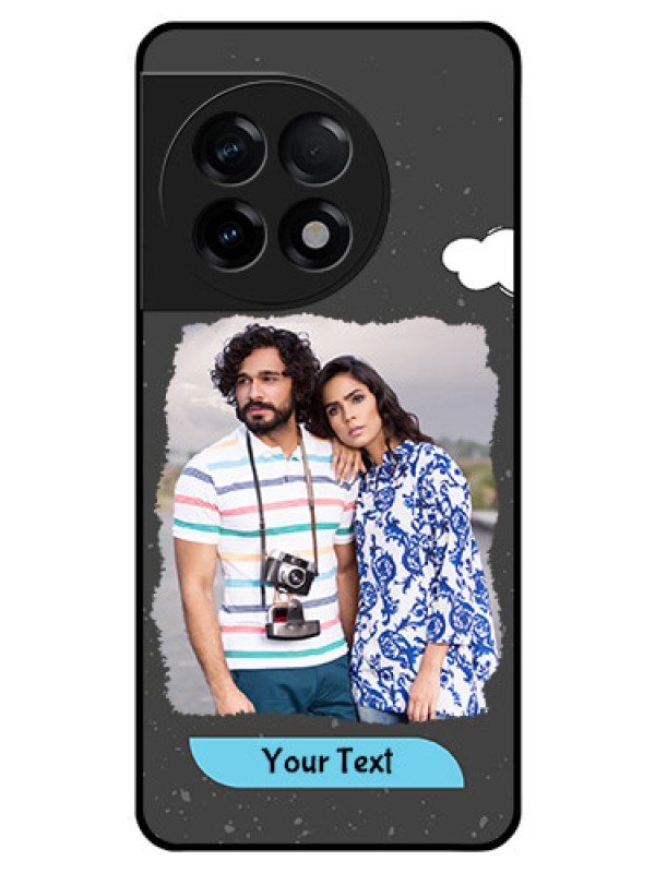 Custom OnePlus 11R 5G Custom Glass Phone Case - Splashes with love doodles Design