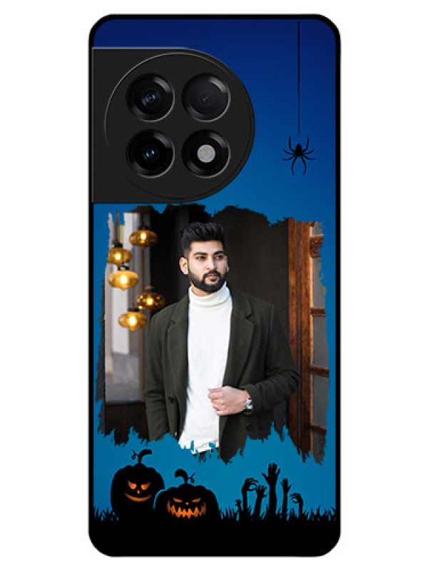 Custom OnePlus 11R 5G Photo Printing on Glass Case - with pro Halloween design