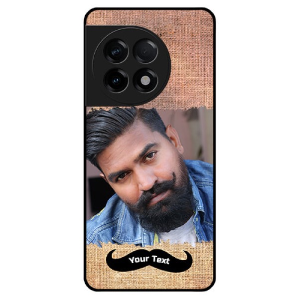 OnePlus 11R 5G Personalized Glass Phone Case - with Texture Design