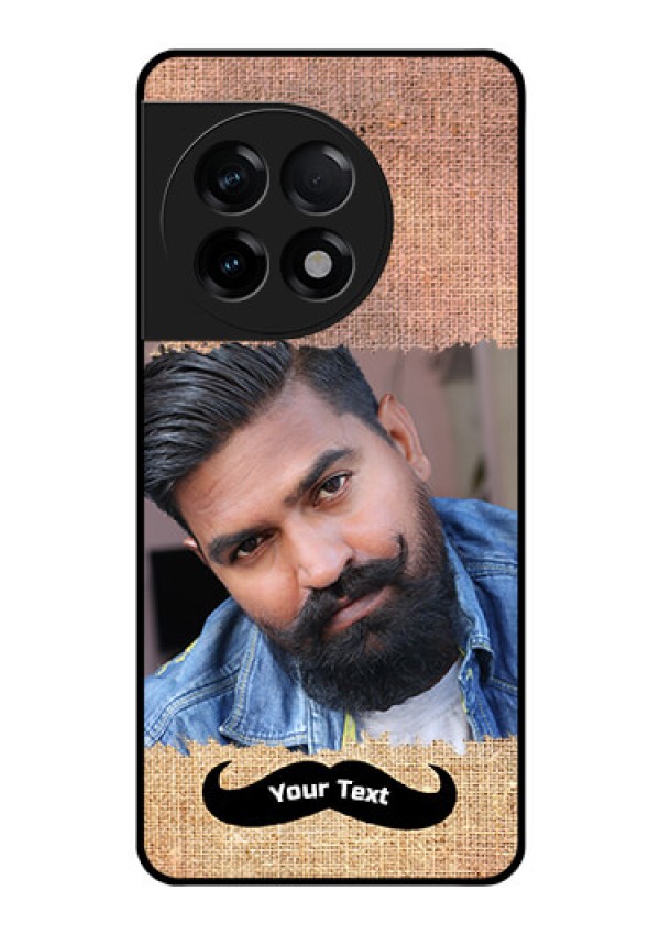 OnePlus 11R 5G Personalized Glass Phone Case - with Texture Design