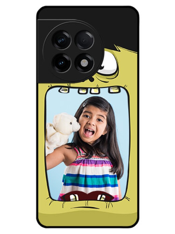 Custom OnePlus 11R 5G Personalized Glass Phone Case - Cartoon monster back case Design
