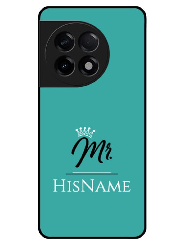 Custom OnePlus 11R 5G Custom Glass Phone Case Mr with Name