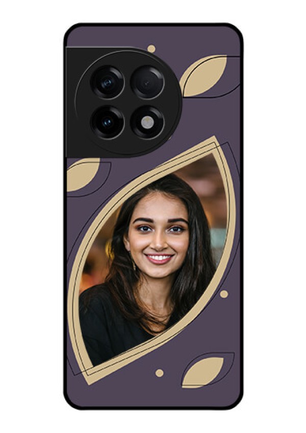 OnePlus 11R 5G Custom Glass Mobile Case - Falling Leaf Design