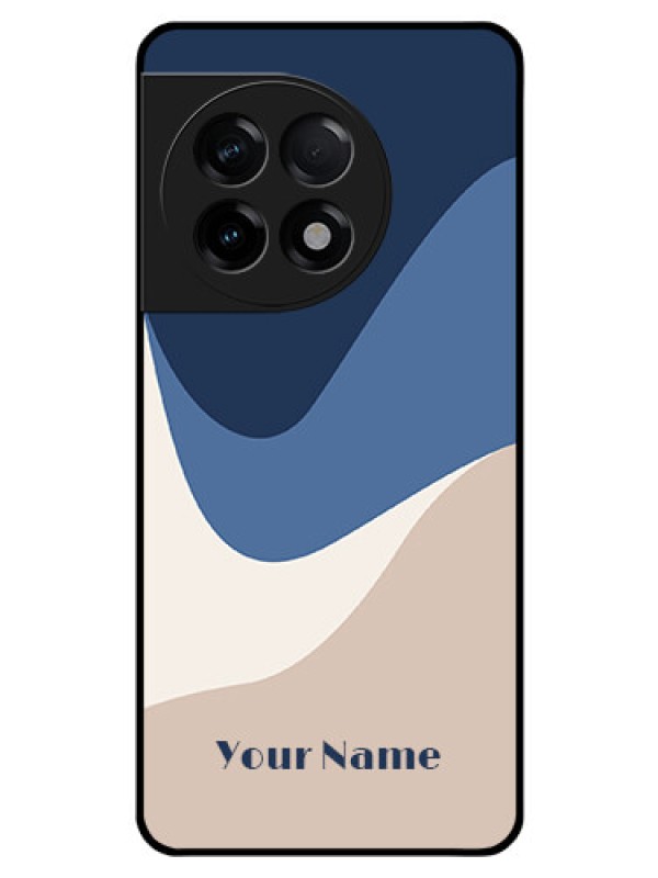 Custom OnePlus 11R 5G Custom Glass Phone Case - Abstract Drip Art Design