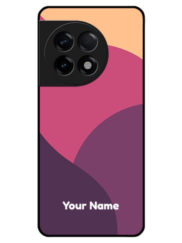 Custom OnePlus 11R 5G Custom Glass Phone Case - Mixed Multi-colour abstract art Design