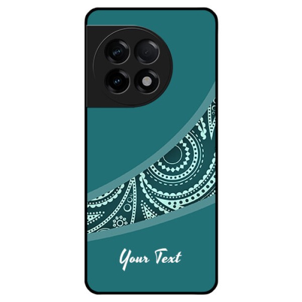 OnePlus 11R 5G Photo Printing on Glass Case - semi visible floral Design OnePlus 11R 5G Photo Printing on Glass Case - semi visible floral Design