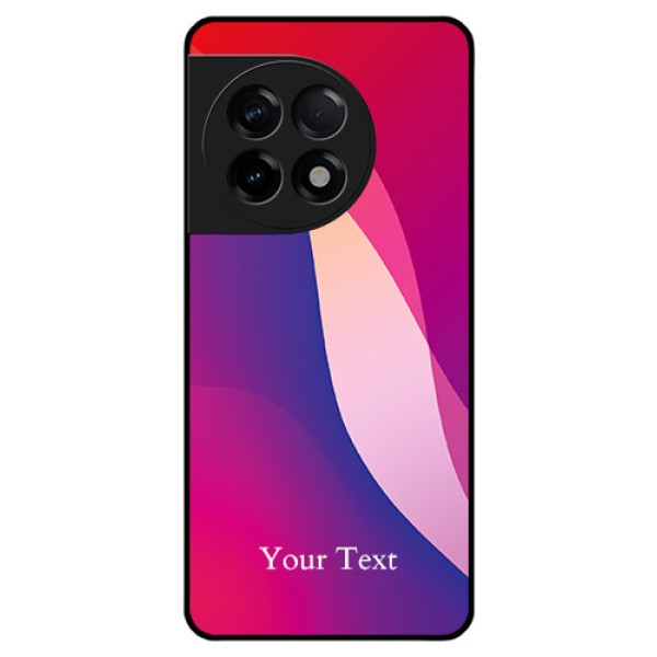 OnePlus 11R 5G Personalized Glass Phone Case - Digital abstract Overlap Design OnePlus 11R 5G Personalized Glass Phone Case - Digital abstract Overlap Design