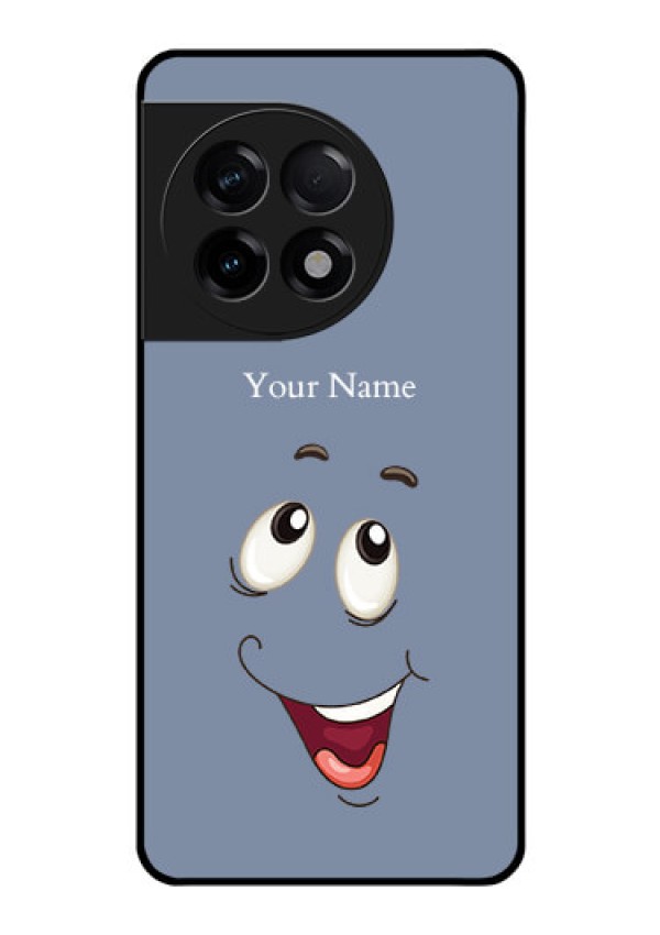OnePlus 11R 5G Photo Printing on Glass Case - Laughing Cartoon Face Design
