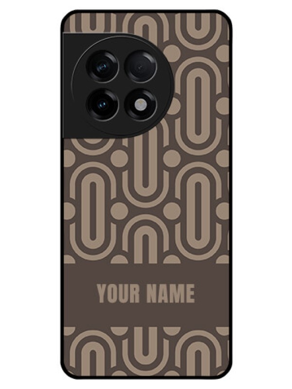 Custom OnePlus 11R 5G Custom Glass Phone Case - Captivating Zero Pattern Design