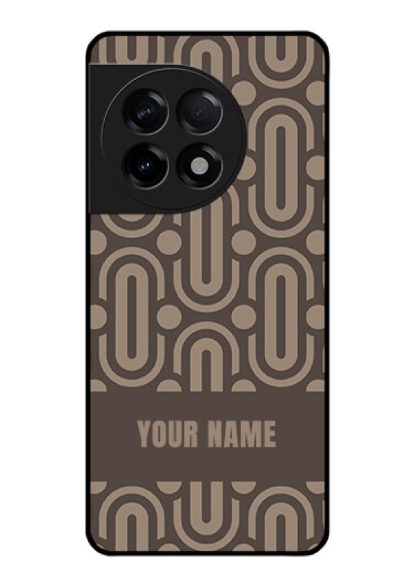 OnePlus 11R 5G Custom Glass Phone Case - Captivating Zero Pattern Design