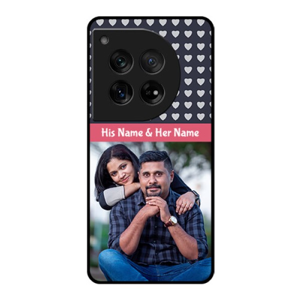 OnePlus 12 5G Custom Glass Phone Case - Love Symbols Design