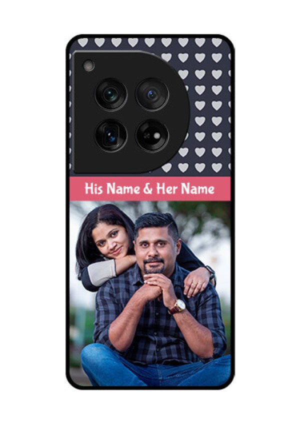 OnePlus 12 5G Custom Glass Phone Case - Love Symbols Design