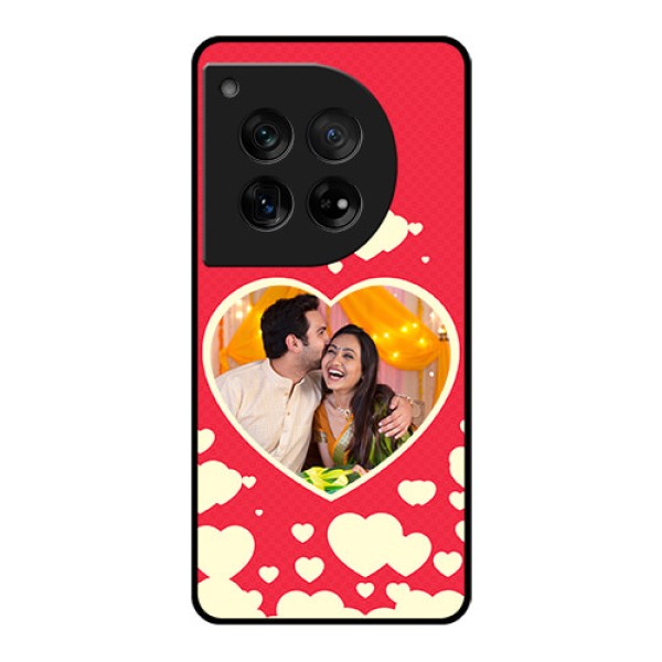OnePlus 12 5G Custom Glass Phone Case - Love Symbols Phone Cover Design OnePlus 12 5G Custom Glass Phone Case - Love Symbols Phone Cover Design