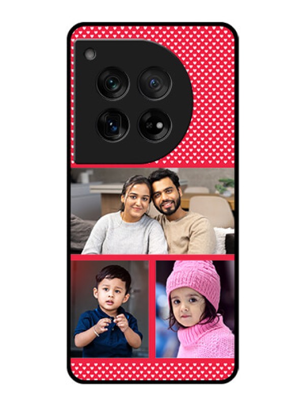 Custom OnePlus 12 5G Custom Glass Phone Case - Bulk Photo Upload Design