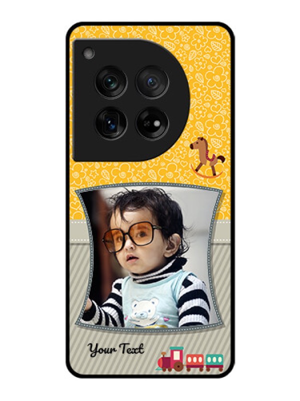 Custom OnePlus 12 5G Custom Glass Phone Case - Baby Picture Upload Design
