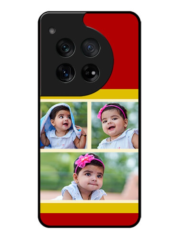 Custom OnePlus 12 5G Custom Glass Phone Case - Multiple Pic Upload Design