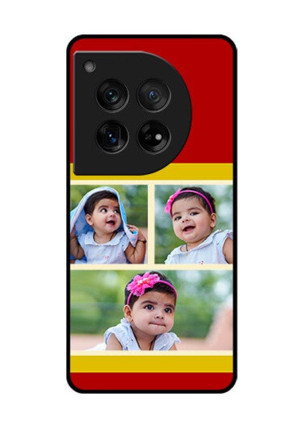OnePlus 12 5G Custom Glass Phone Case - Multiple Pic Upload Design