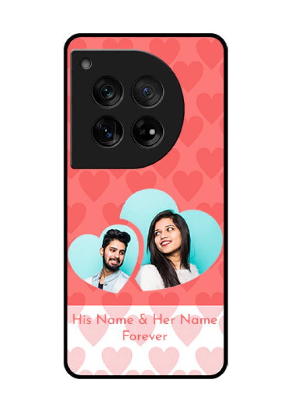 OnePlus 12 5G Custom Glass Phone Case - Couple Pic Upload Design