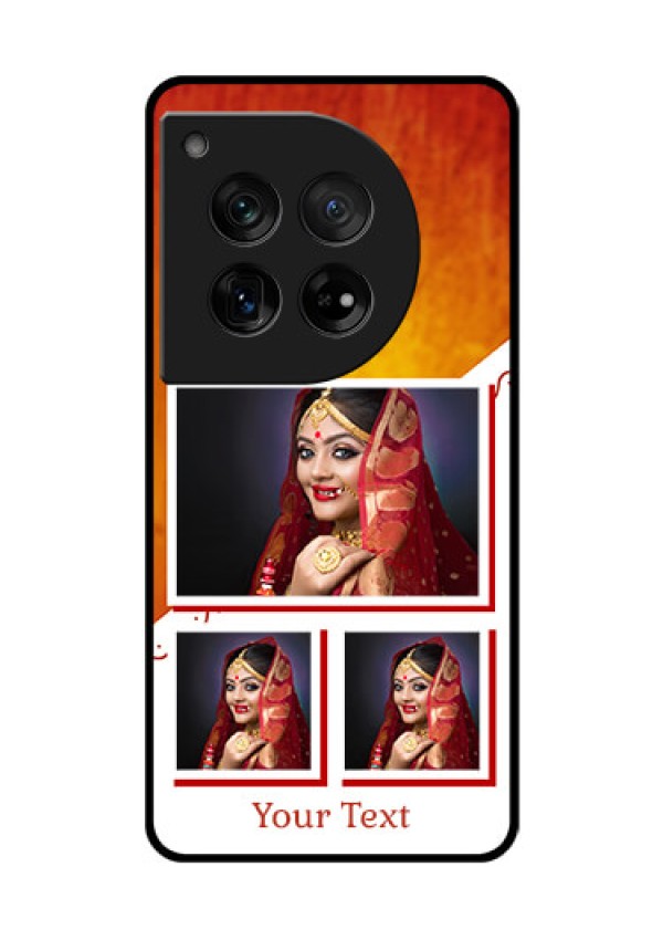 OnePlus 12 5G Custom Glass Phone Case - Wedding Memories Design