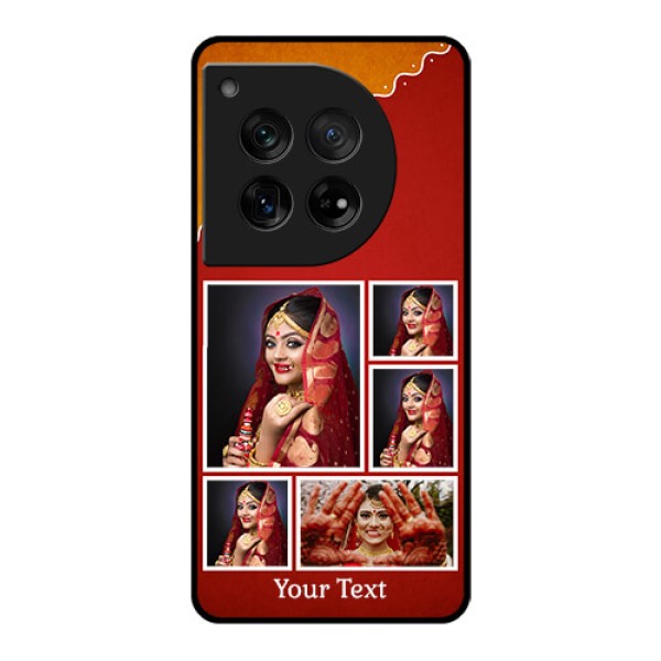 OnePlus 12 5G Custom Glass Phone Case - Wedding Pic Upload Design