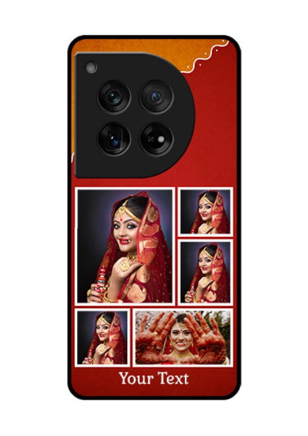 OnePlus 12 5G Custom Glass Phone Case - Wedding Pic Upload Design