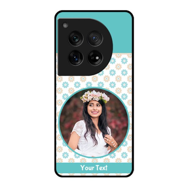 OnePlus 12 5G Custom Glass Phone Case - Beautiful Flowers Design