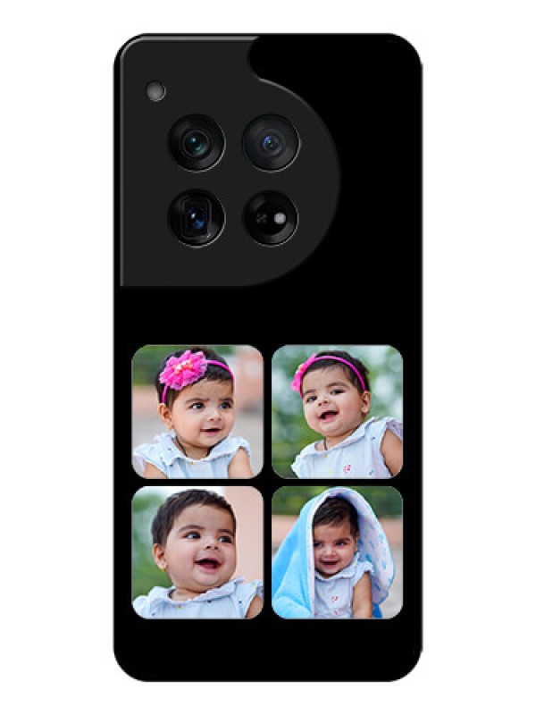 Custom OnePlus 12 5G Custom Glass Phone Case - Multiple Pictures Design
