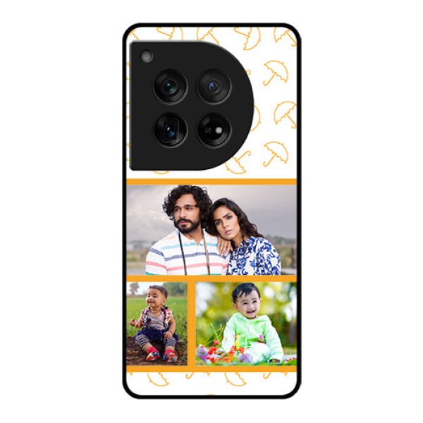 OnePlus 12 5G Custom Glass Phone Case - Yellow Pattern Design OnePlus 12 5G Custom Glass Phone Case - Yellow Pattern Design