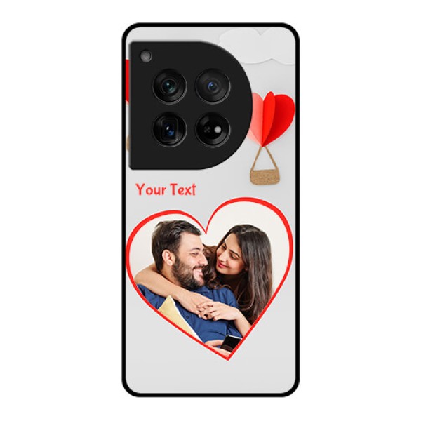 OnePlus 12 5G Custom Glass Phone Case - Parachute Love Design OnePlus 12 5G Custom Glass Phone Case - Parachute Love Design