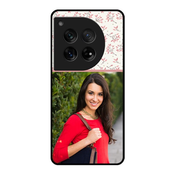 OnePlus 12 5G Custom Glass Phone Case - Stunning Floral Design