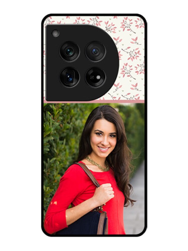 Custom OnePlus 12 5G Custom Glass Phone Case - Stunning Floral Design