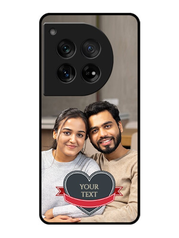 Custom OnePlus 12 5G Custom Glass Phone Case - Just Married Couple Design